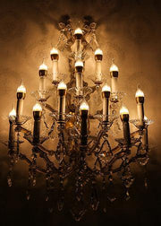 DoorFoto Door Cover Halloween Chandelier Decoration