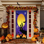 DoorFoto Door Cover Full Moon Purple Background