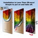 DoorFoto Door Cover Customizable - Gay Pride Flag Painted On Wall