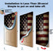 DoorFoto Door Cover Customizable - American Flag Sunset