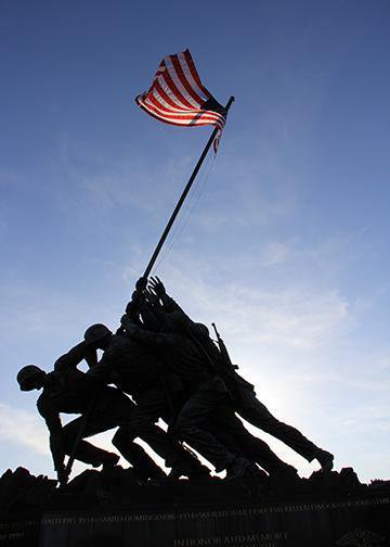 DoorFoto Door Cover American Flag - Iwo Jima