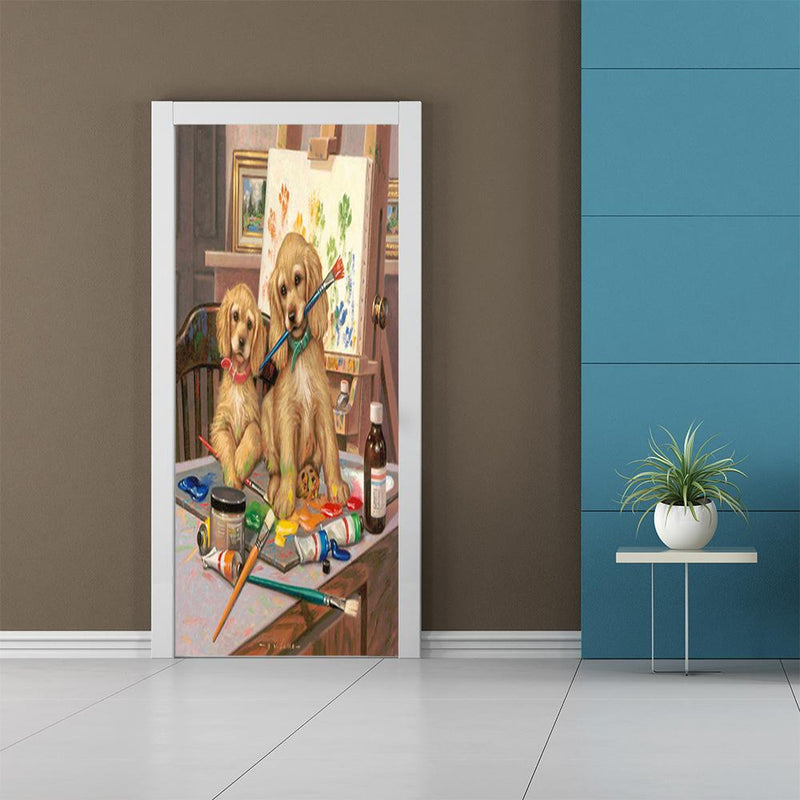 Wild Wings Door Cover Golden Retriever Art