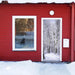 DoorFoto Door Cover Winter Door Decorations