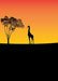 DoorFoto Door Cover Loney Giraffe