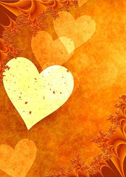 DoorFoto Door Cover Orange Love