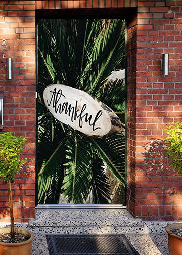 DoorFoto Door Cover Thankful