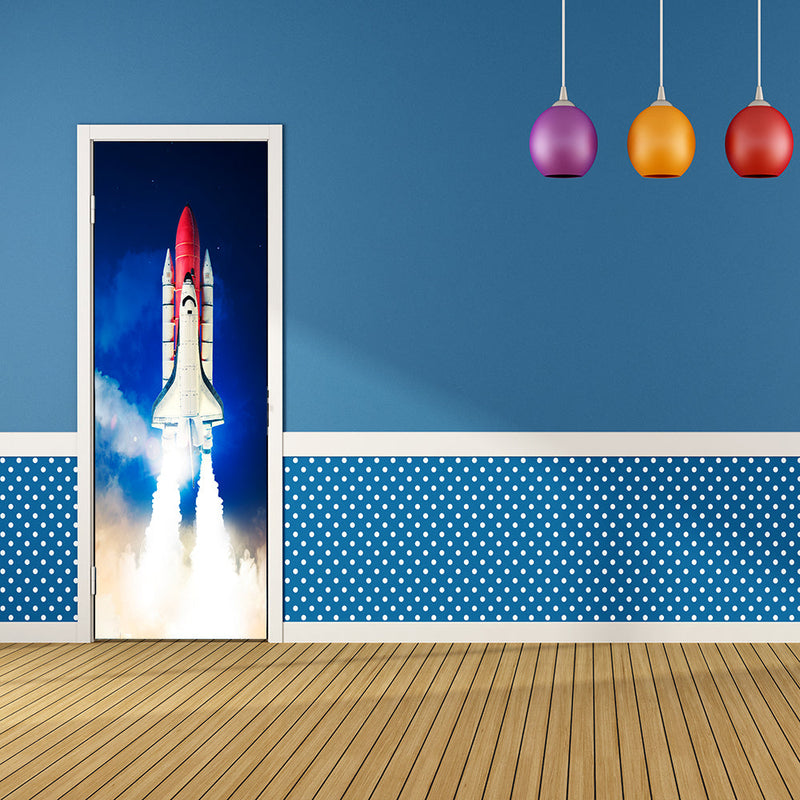 DoorFoto Door Cover Spaceship Decor