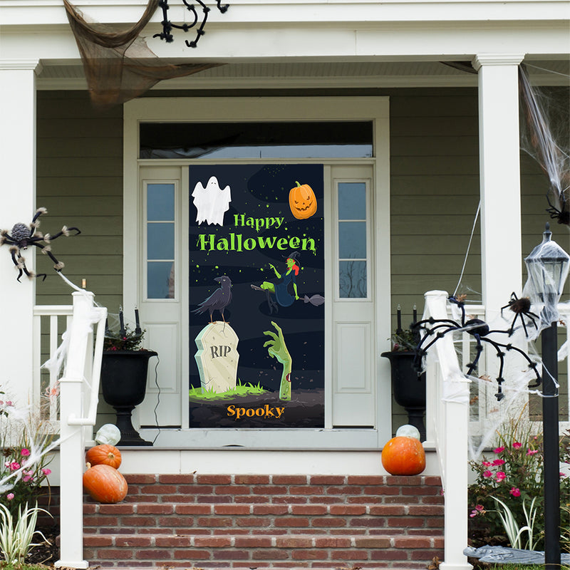 DoorFoto Door Cover Witch Decor